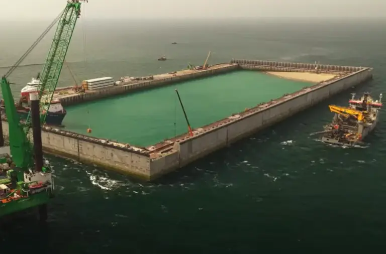 Engineering History Made: TM EDISON Installs Final Caisson for the World’s First Artificial Energy Island