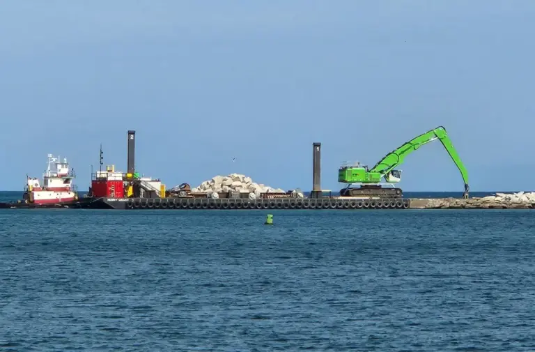 Fortifying the Great Lakes: Major Infrastructure Repairs Underway on the Dunkirk Harbor West Breakwater