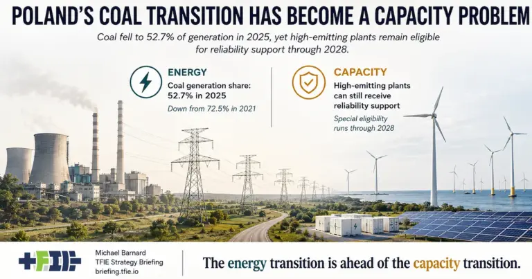 Poland’s Energy Paradox: The Rapid Exit of Coal Generation Versus the Persistent Need for System Capacity