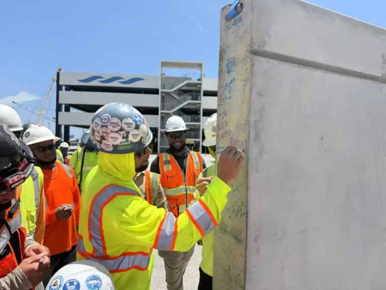 Port Canaveral Reaches Major Milestone with "Topping Off" of Massive $93 Million Cruise Terminal 6 Parking Garage
