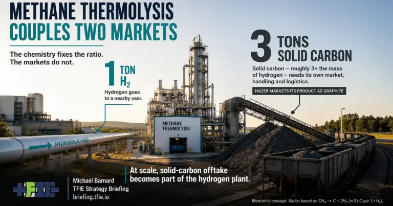 The Methane Thermolysis Paradox: Why Scaling Clean Hydrogen Creates a Massive Solid Carbon Problem