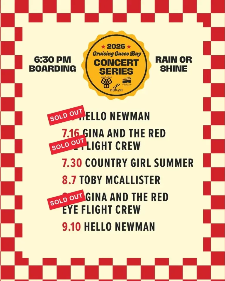 Two Maine Icons Come Together for the Cruising Casco Bay Concert Series