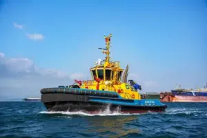 A New Era of Sustainable Towage: SAAM Petrel Christened as Chile’s First IMO Tier III Tugboat