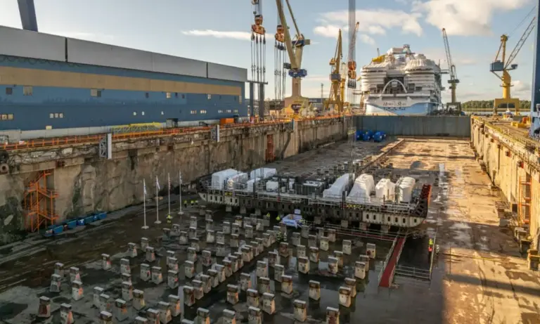Building Giants: Royal Caribbean and Meyer Turku Lay Keel for the Fifth Icon-Class Vessel