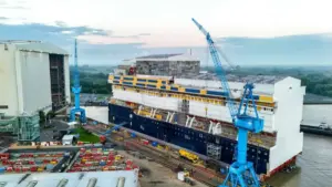 Building the Magic: First Gigablock Completed and Floated Out for Disney Cruise Line’s Upcoming Disney Believe