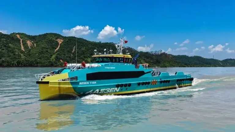 Decarbonizing Offshore Logistics: Aesen Debuts Next-Generation 116H Hybrid Crew Boat to Redefine Marine Efficiency