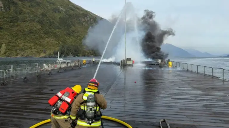 Devastation in Whittier: Alaska’s $80 Million Chugach Glacier Gateway Declared a Total Loss Following Massive Pier Fire