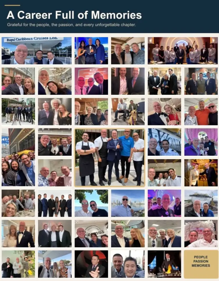 End of an Era at Sea: Dominique "Dom" Gamba Steps Down as Senior Director of Food and Beverage Operations at Royal Caribbean Group