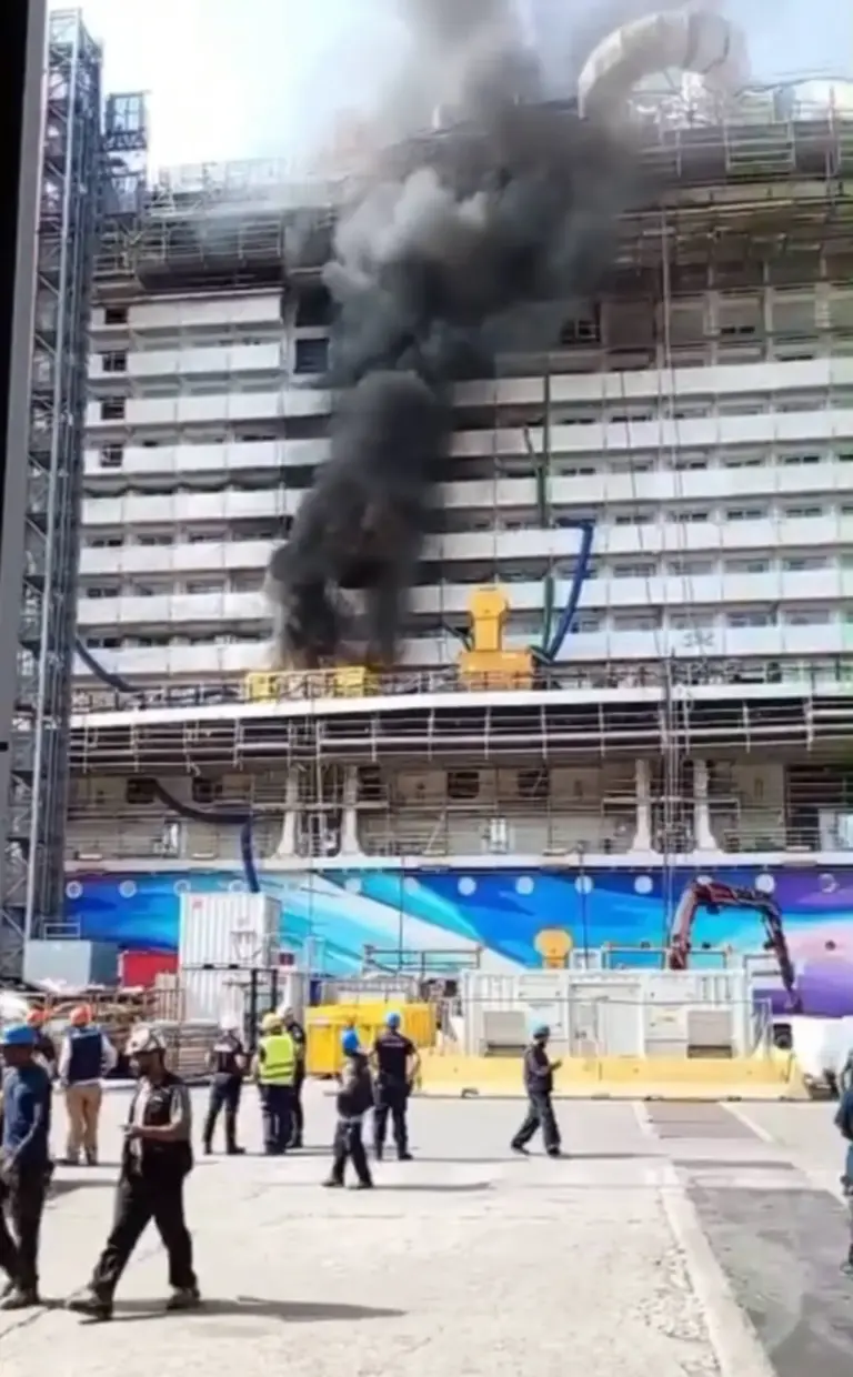 Fire Breaks Out Aboard Norwegian Cruise Line’s Future Flagship, Norwegian Aura, at Fincantieri Shipyard