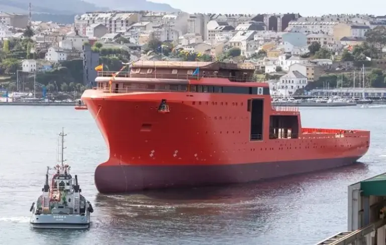 Pioneering the Green Transition: GONDAN Launches Landmark 120-Meter Ocean Energy Support Vessel for Østensjø Rederi