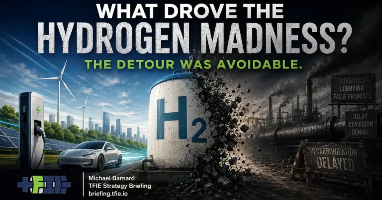 The Great Hydrogen Detour: How Rational Self-Interest Produced Irrational Energy Policy
