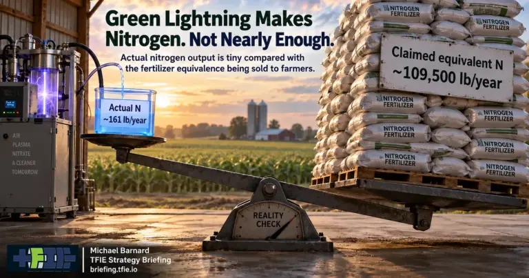 The Green Lightning Illusion: Separating Plasma Chemistry from Agricultural Reality