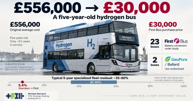 The Hard Reality of Fleet Transitions: Why Aberdeen’s Stranded Hydrogen Buses Sold for Just 5.4% of Original Cost