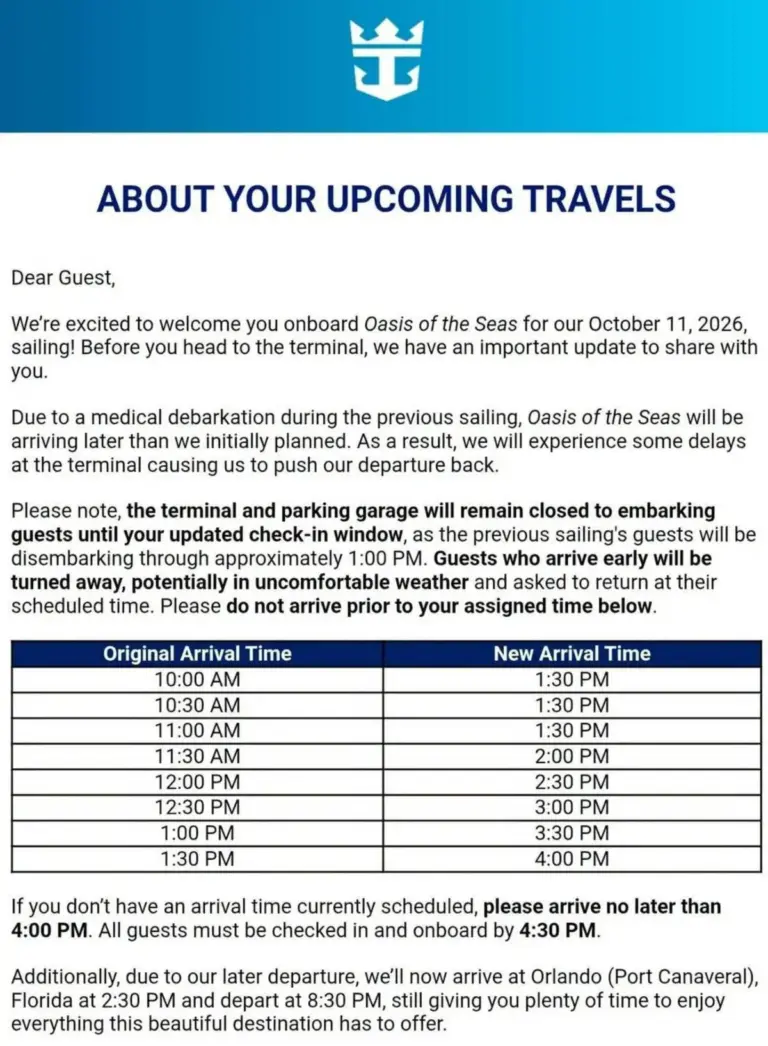 Medical Emergency Aboard Royal Caribbean’s Oasis of the Seas Triggers Cascading Delays and Itinerary Adjustments